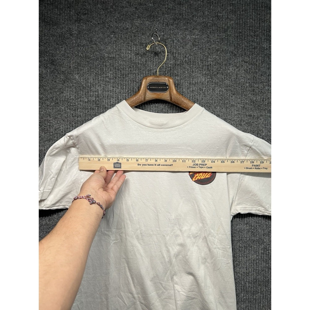 Santa Cruz‎ Skateboard Graphic T Shirt White Cut Size Tag S/M Y2K - Picture 6 of 7